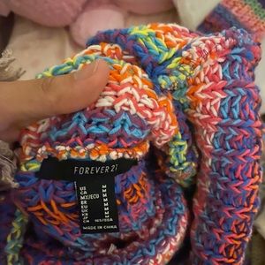 Long turtleneck stripped nitted sweater